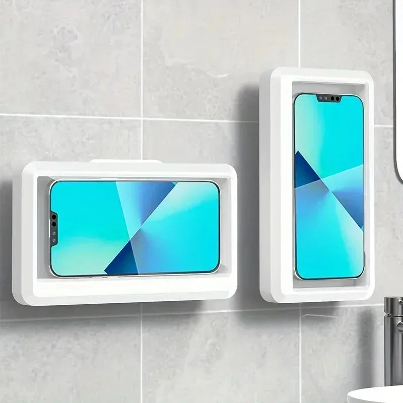 Waterproof Shower Phone Holder – 360° Rotation, Anti-Fog