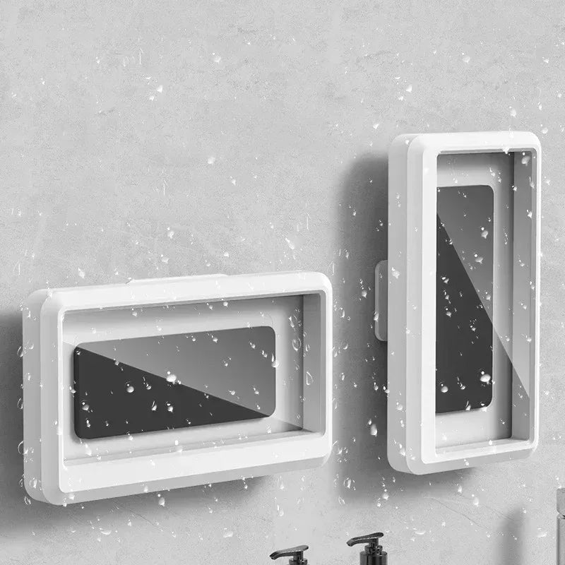 Waterproof Shower Phone Holder – 360° Rotation, Anti-Fog