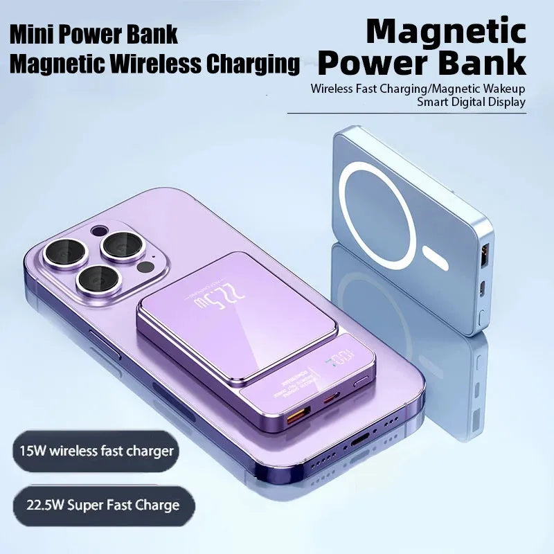 10000mAh Magnetic Wireless Power Bank – 20W PD Fast Charge