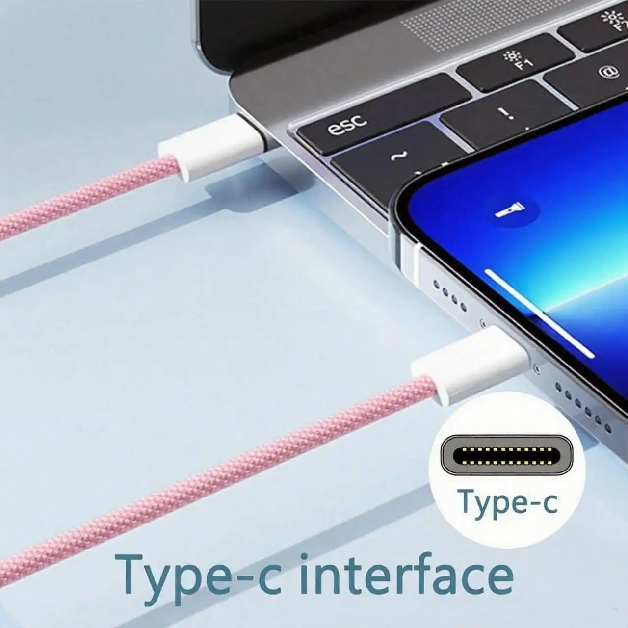 60W USB-C to USB-C Fast Charging Cable With PD