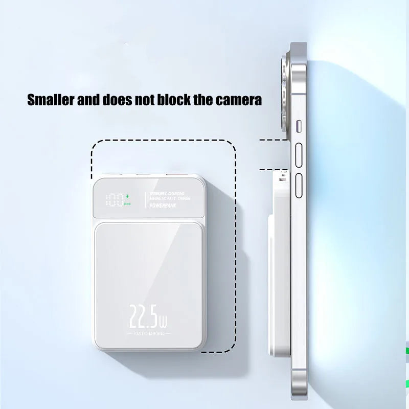 10000mAh Magnetic Wireless Power Bank – 20W PD Fast Charge