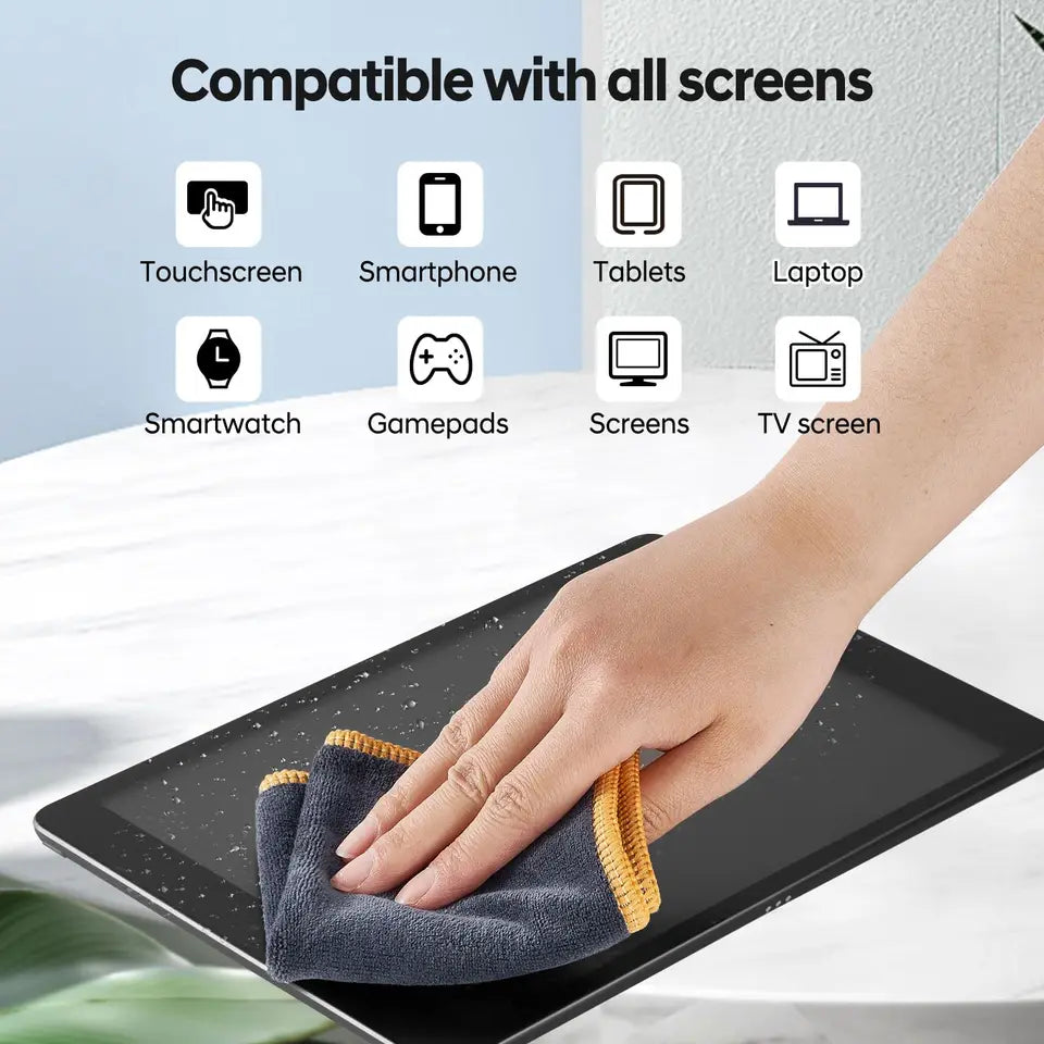 Screen Cleaner Spray Kit With Microfiber Cloth