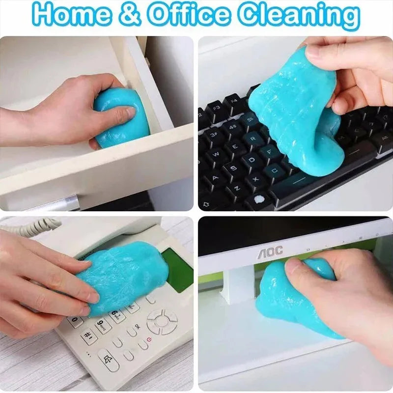 Reusable Car Cleaning Gel Slime for Dust and Crumbs