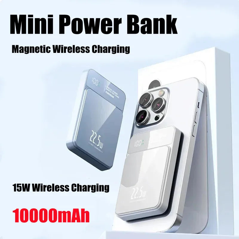10000mAh Magnetic Wireless Power Bank – 20W PD Fast Charge