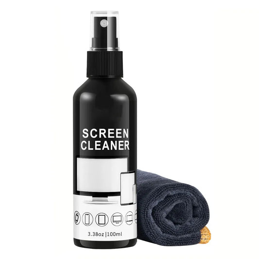 Screen Cleaner Spray Kit With Microfiber Cloth