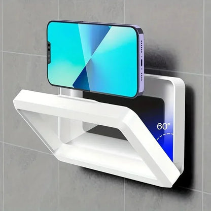 Waterproof Shower Phone Holder – 360° Rotation, Anti-Fog