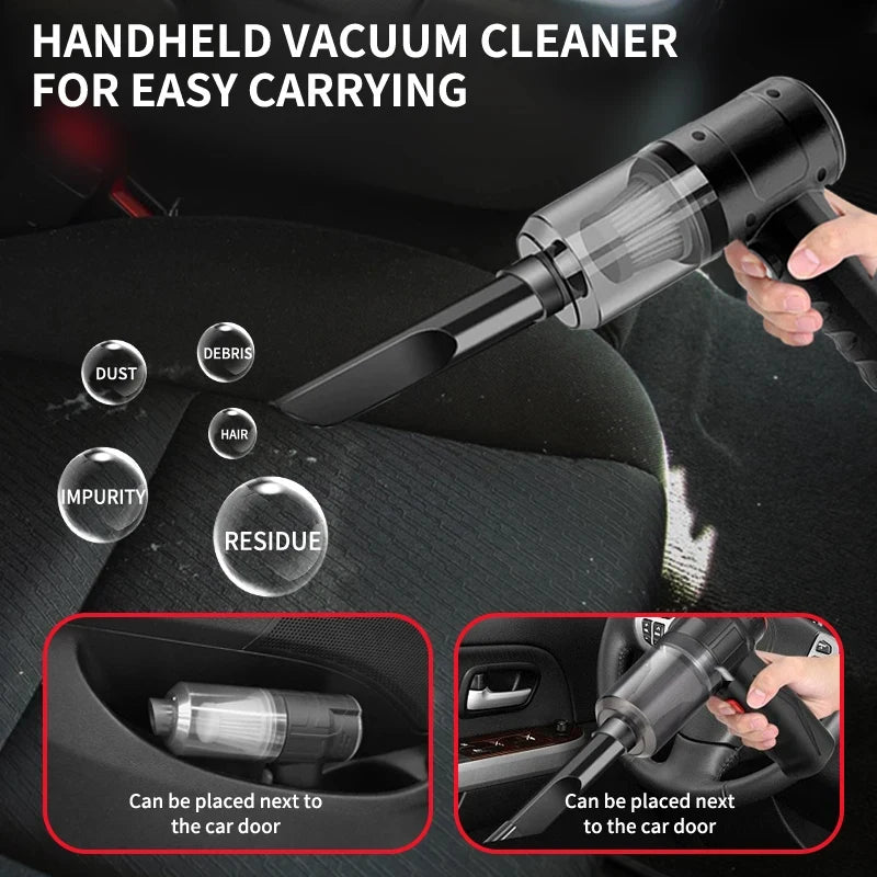 Portable Wireless Mini Car Vacuum Cleaner Rechargeable